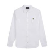 Hvit Bomullsskjorte for Menn