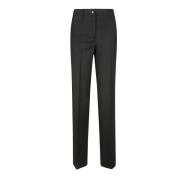 Gabardine Wide Leg Pants