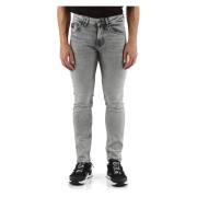 Smal passform fem-lommers jeans