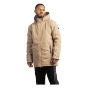 Vinter Parka Jakke Herre Beige