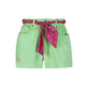 Fluorescerende Grønn Denim Candy Shorts
