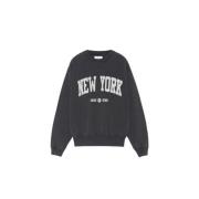New York University Sweatshirt Kontrasttrykk