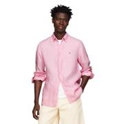 Pink Crystal Lin Button-Down Skjorte