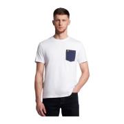 Hvit Lyle&Scott Contrast Pocket T-Shirt T-Shirt