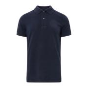 Bomull Polo Shirt med Logo Broderi