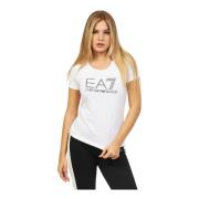 Økologisk bomull EA7 T-skjorte med tofarget logo