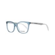 Blå Rektangulære Optiske Briller med Fjærhengsel