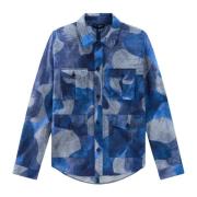 Blå Camo Safari Overshirt