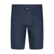 Marine Regular Fit Linen Shorts