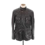 Pre-owned Leather outerwear