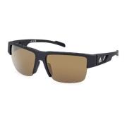 Matte Black/Brown Sunglasses Sp0073