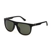 Matte Black Sunglasses with Smoke Lenses