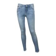 Stretch Skinny Jeans Blå Slim Fit