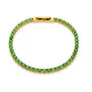 Grønt Tennisarmbånd Trendy Elegant Stil