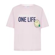 Smiley T-skjorte One Life One Planet