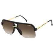 Matte Black/Brown Shaded Sunglasses