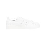 Hvite Skinn Superstar Sneakers