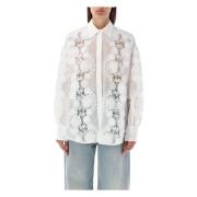 Ivory Blomster Skjorte Aw24