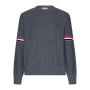 Stripete Crew Neck Genser