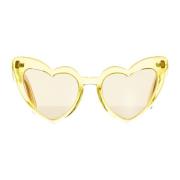 Hjerteformet gul solbriller tilbehør