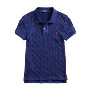 Cable-Knit Polo Shirt