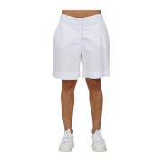 Stretch Lin Bermuda Shorts