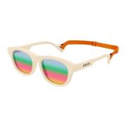Elfenbensfarget sporty solbriller