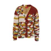 Økologisk Bomull Cardigan MultiColour Sweater