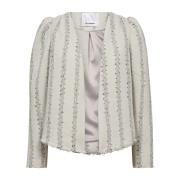 Boucle Jakke Blazer Off White