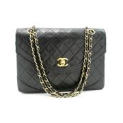 Pre-owned Svart skinn Chanel Flap Bag