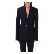 Sort Single Breast Blazer Jakke