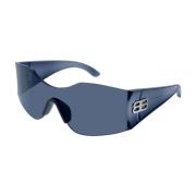 Blå solbriller med blå linser