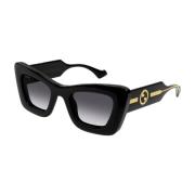 Sorte solbriller 1552S med svarte linser