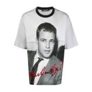 Sort Marlon Brando T-skjorte for menn