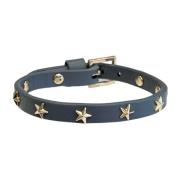 Skinn Star Stud Armbånd Stålblå