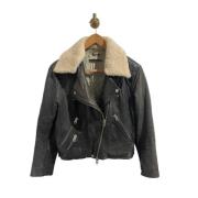 Pre-owned Leather outerwear