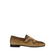 Brun Semsket Dobbel Monk Strap Sko