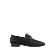 Sort Skinn Horsebit Loafers