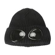 Merino Wool Goggle Beanie Hat