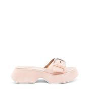 Fersken Lær Mini Yoko Slipper