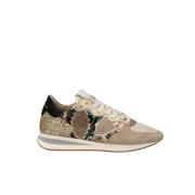 Beige Python Tropez Sneakers