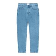 Indigo Denim Tapered Gulrotben Jeans