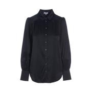 Bluse med voluminøse ermer - CADCE-Black