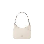 Konvertibel Crossbody Veske - Lær - Beige