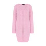 Lang Tut Cardigan i Rosa