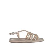 Glitrende spenne sandal