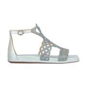 Glitter Stropper Flat Sandal