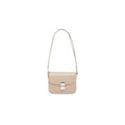 Beige Grace Small Bag med Skinnreim