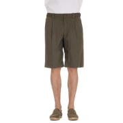 Grønn Bomull Superlett Bermuda Shorts