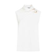 Drapert Strikket Tank Top